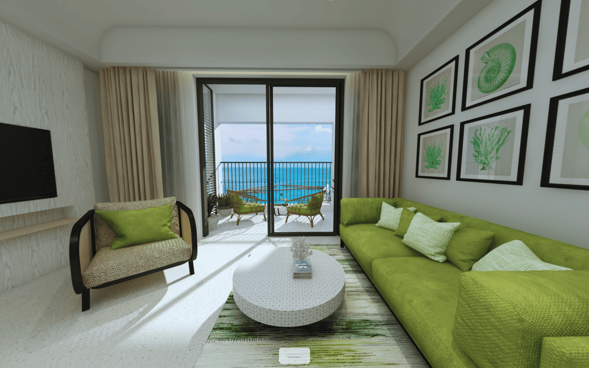 Phòng khách căn hộ mẫu Sun Grand City Hillside Residence được thiết kế mở ngập tràn ánh sáng tự nhiên, tối ưu tầm nhìn hướng ra khung cảnh biển trời Phú Quốc tuyệt đẹp. Phòng khách căn hộ mẫu Sun Grand City Hillside Residence được thiết kế mở ngập tràn ánh sáng tự nhiên, tối ưu tầm nhìn hướng ra khung cảnh biển trời Phú Quốc tuyệt đẹp.